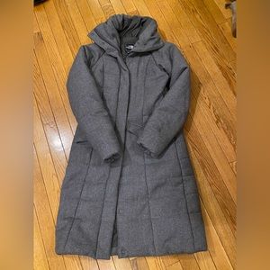 North Face thermal long wool coat. Size XS